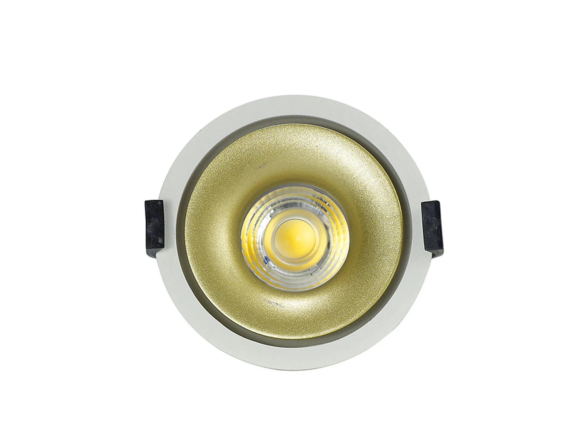 Bolor 9 Tridonic Powered 9W 3000K 840lm 24° CRI>90 LED Engine White/Gold Fixed Recessed Spotlight, IP20 DM202032  Dlux Bolor 9